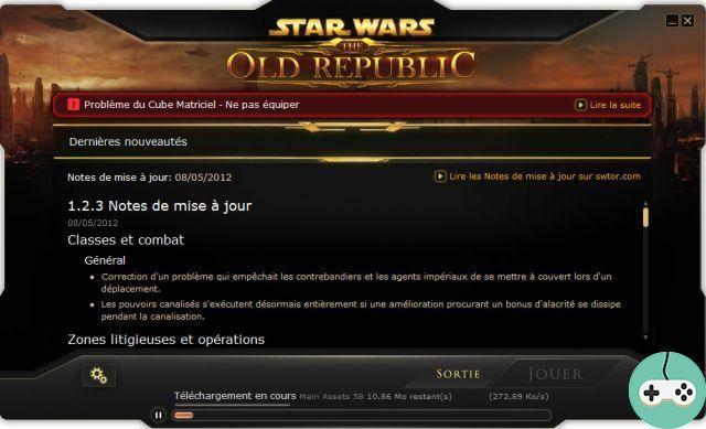 SWTOR - Notas del parche 1.2.3