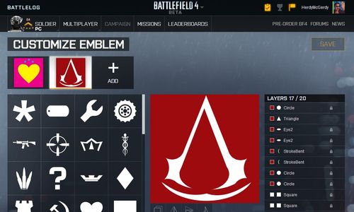 Emblemas de Battlefield 4