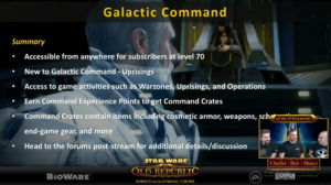 SWTOR - Summary live presentation of KotET