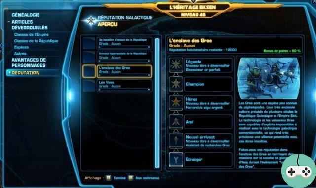 SWTOR - Reputation System (1.7)