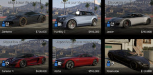 GTA Online: compra de vehículos