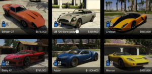 GTA Online: Vehicle Purchase