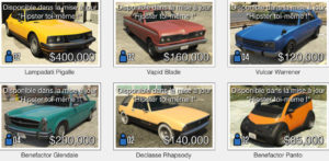 GTA Online: Vehicle Purchase