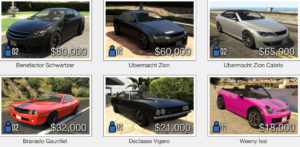GTA Online: Vehicle Purchase