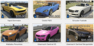 GTA Online: compra de vehículos