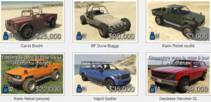 GTA Online: Vehicle Purchase