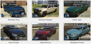 GTA Online: Vehicle Purchase