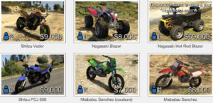 GTA Online: Vehicle Purchase