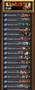 HearthStone: deck Guerrier f2p