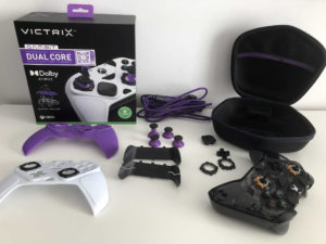 Victrix Gambit: controlador y auriculares