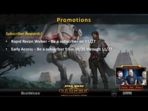 SWTOR - Summary livestream Q / A and recap of KotET.