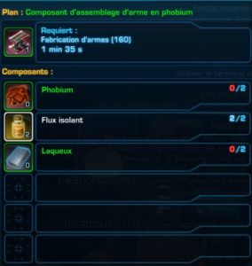 SWTOR - 4.0 - Habilidades de la tripulación: componentes de ensamblaje