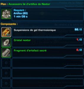 SWTOR - 4.0 - Habilidades da tripulação: Componentes de montagem