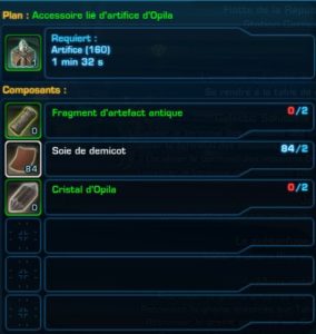 SWTOR - 4.0 - Competenze dell'equipaggio: componenti di assemblaggio