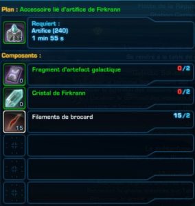 SWTOR - 4.0 - Crew Skills: Assembly Components