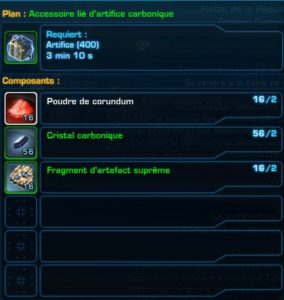 SWTOR - 4.0 - Habilidades de la tripulación: componentes de ensamblaje