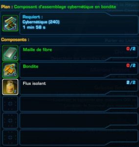 SWTOR - 4.0 - Habilidades de la tripulación: componentes de ensamblaje