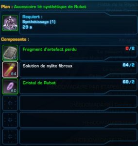 SWTOR - 4.0 - Competenze dell'equipaggio: componenti di assemblaggio