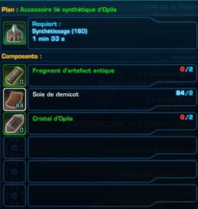 SWTOR - 4.0 - Competenze dell'equipaggio: componenti di assemblaggio