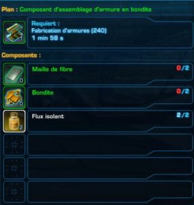 SWTOR - 4.0 - Habilidades da tripulação: Componentes de montagem