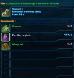 SWTOR - 4.0 - Crew Skills: Assembly Components