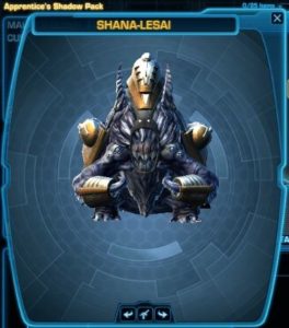 SWTOR - Cartel Market: Apprentice Shadow Pack