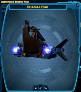 SWTOR - Cartel Market: Apprentice Shadow Pack