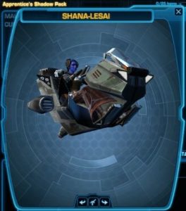 SWTOR - Cartel Market: Apprentice Shadow Pack