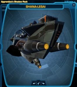 SWTOR - Cartel Market: Apprentice Shadow Pack