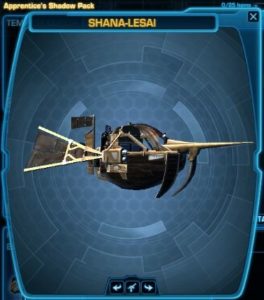 SWTOR - Cartel Market: Apprentice Shadow Pack