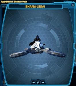 SWTOR - Cartel Market: Apprentice Shadow Pack