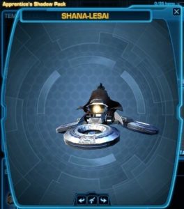 SWTOR - Cartel Market: Apprentice Shadow Pack