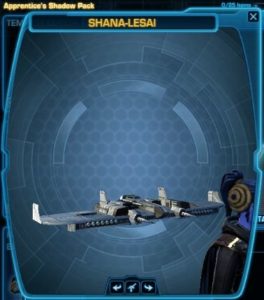 SWTOR - Cartel Market: Apprentice Shadow Pack