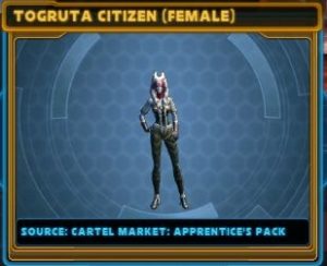 SWTOR - Cartel Market: Apprentice Shadow Pack