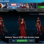 Marvel Heroes - Personajes y disfraces