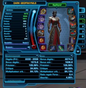 SWTOR - 4.0 - Estatísticas, atalhos e poderes