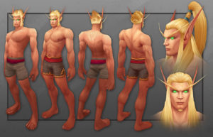 WoW - Races: Blood Elves Model