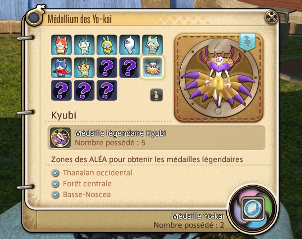 FFXIV - Guía de medallas legendarias de Yo-Kai