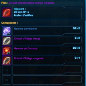 SWTOR - Ottieni un cristallo magenta