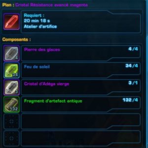 SWTOR - Obtener un Cristal magenta