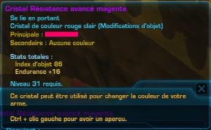 SWTOR - Obtener un Cristal magenta