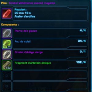 SWTOR - Obtener un Cristal magenta