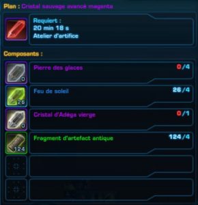 SWTOR - Obtener un Cristal magenta