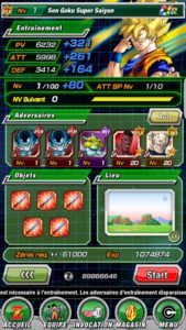 DBZ Dokkan Battle: entrena a tus personajes