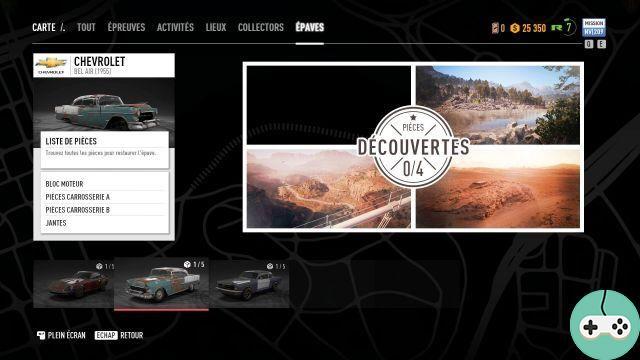 Need for Speed Payback – Guide des épaves
