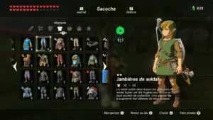 The Legend Of Zelda: Breath Of The Wild - Guide des équipements