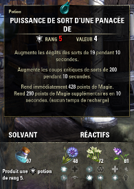 ESO - Recetas de Alchemy Glo'bulia