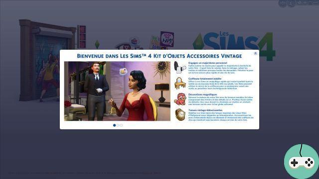 The Sims 4 - Visualização do pacote de materiais de acessórios vintage