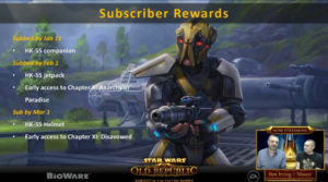 SWTOR - Produtor Livestream 11/02: resumo