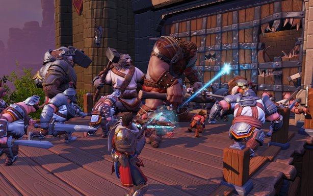 Orcs Must Die! takes on the appearance of MOBA